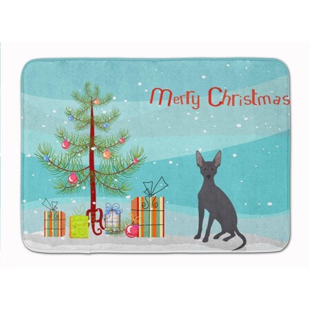 Carolines Treasures Peruvian Hairless Dog Christmas Tree Machine Washable Memory Foam Mat CK3507RUG